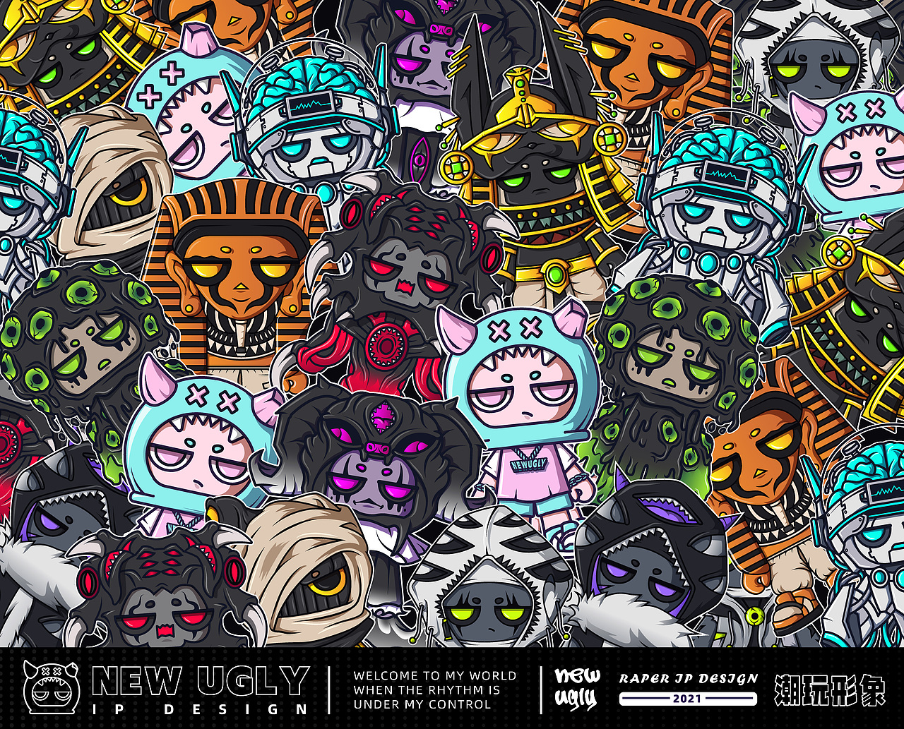 NEW UGLY | 潮玩IP形象设计（图ZMjc0NDk5NTA0） - IP形象 - 站酷设计师言帆原创素材 - 站酷ZCOOL
