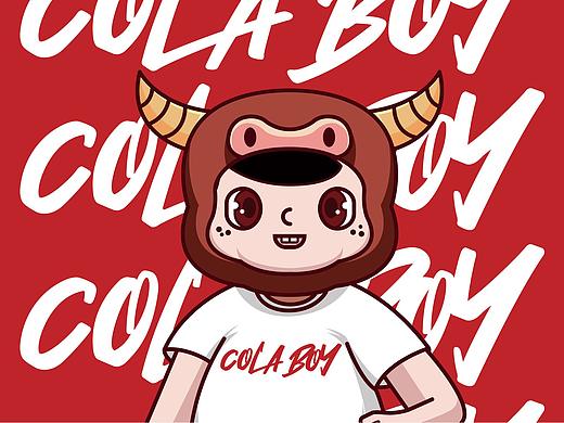 个人原创IP形象设计 | COLA BOY 2021新年海报