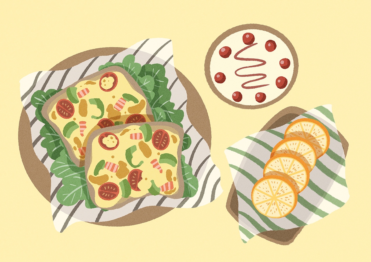 近期美食插画大集合~