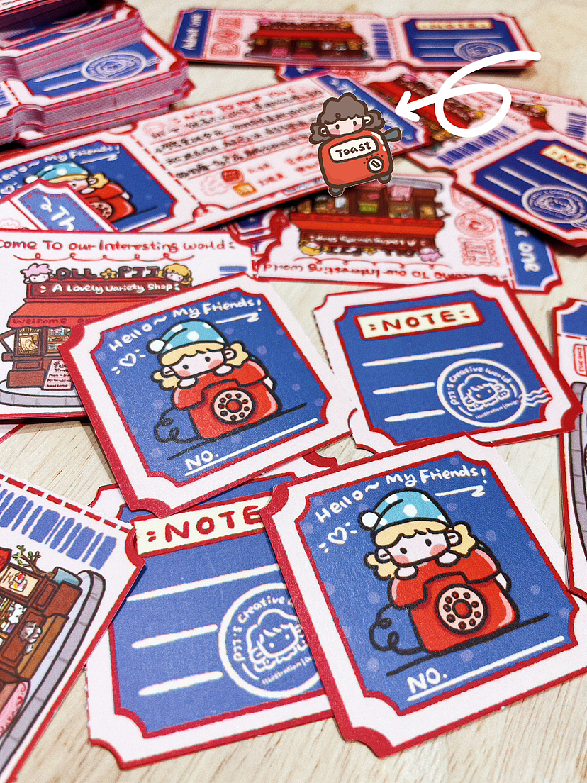 品牌感谢卡票根设计落地