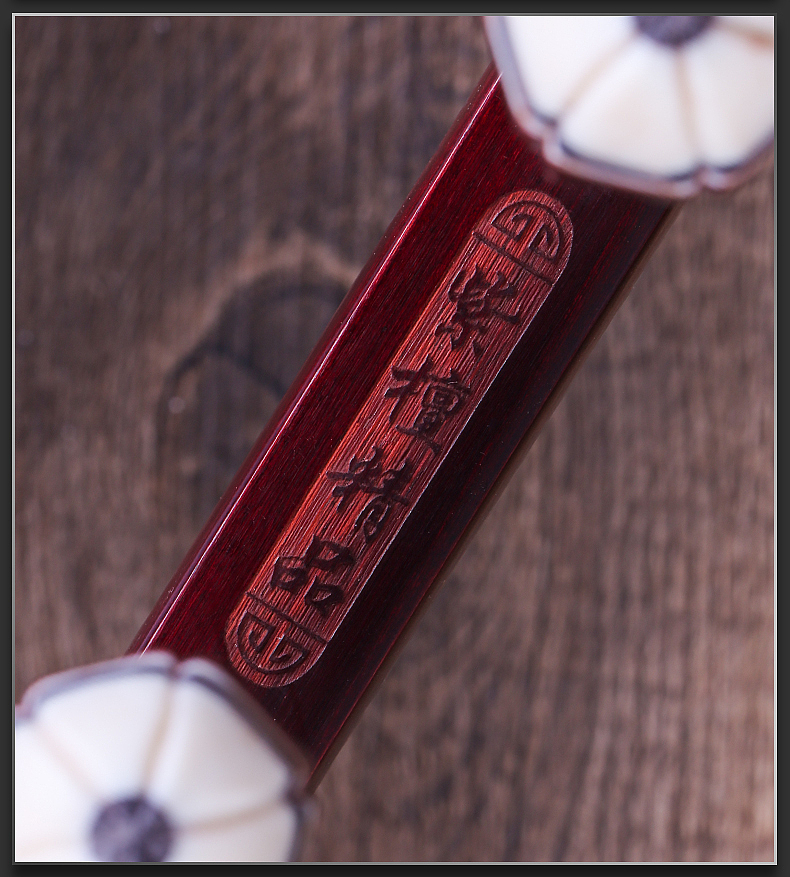 紫檀扁八角详情页面