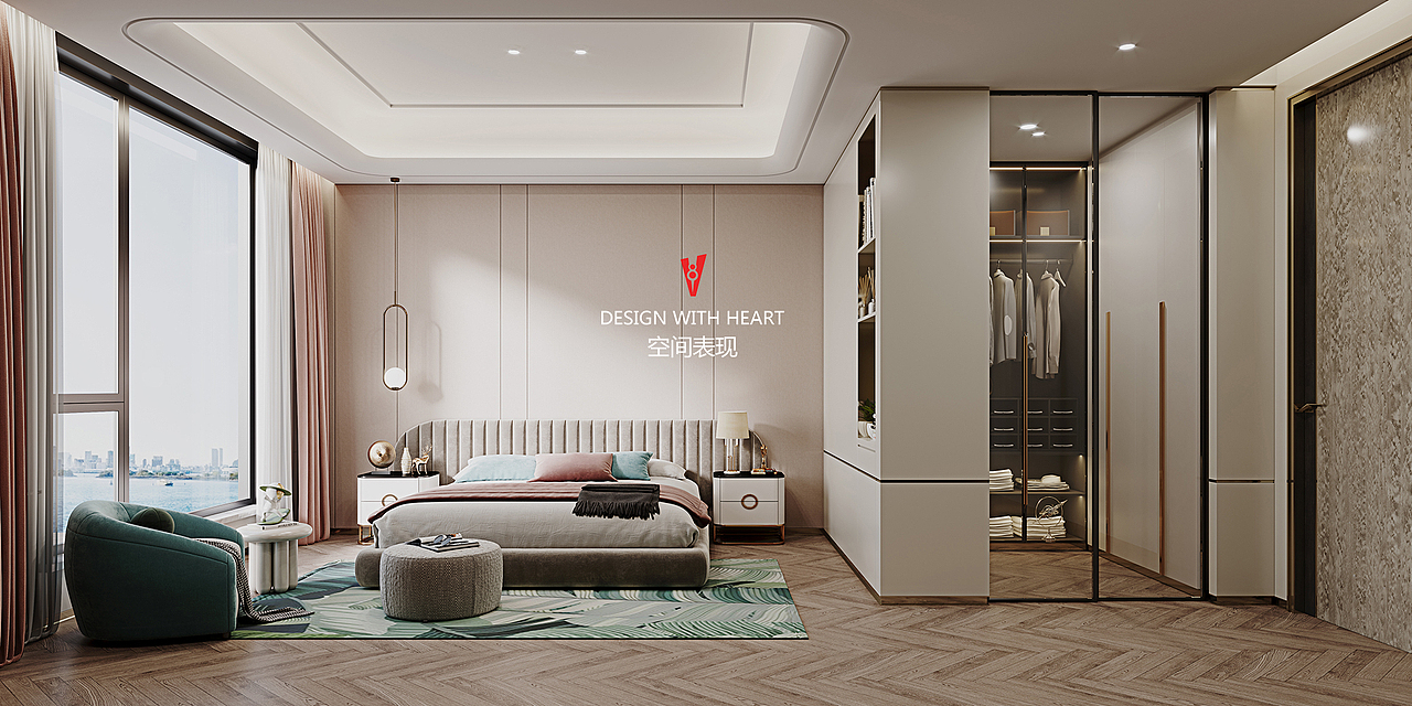 v8空间表现|现代简约家装客厅赏析