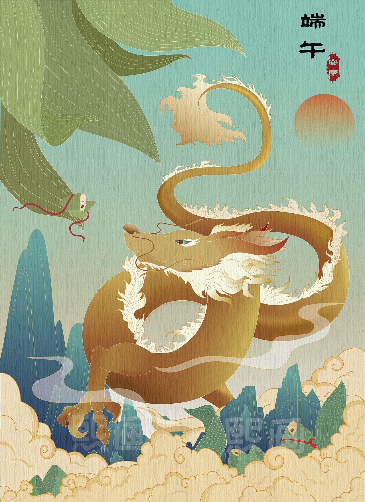 国风端午（图ZMjU5MjU2NDI0） - 艺术插画 - 站酷设计师熙画原创素材 - 站酷ZCOOL