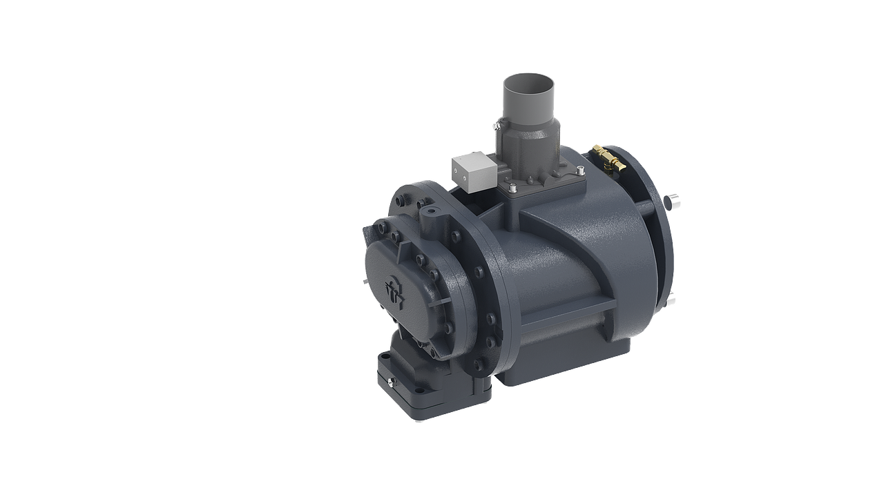 一组空压机建模渲染图