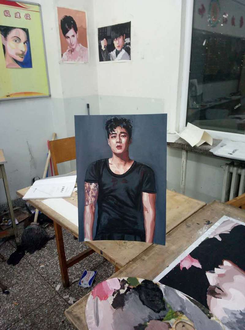 水粉手绘 “苏志燮”