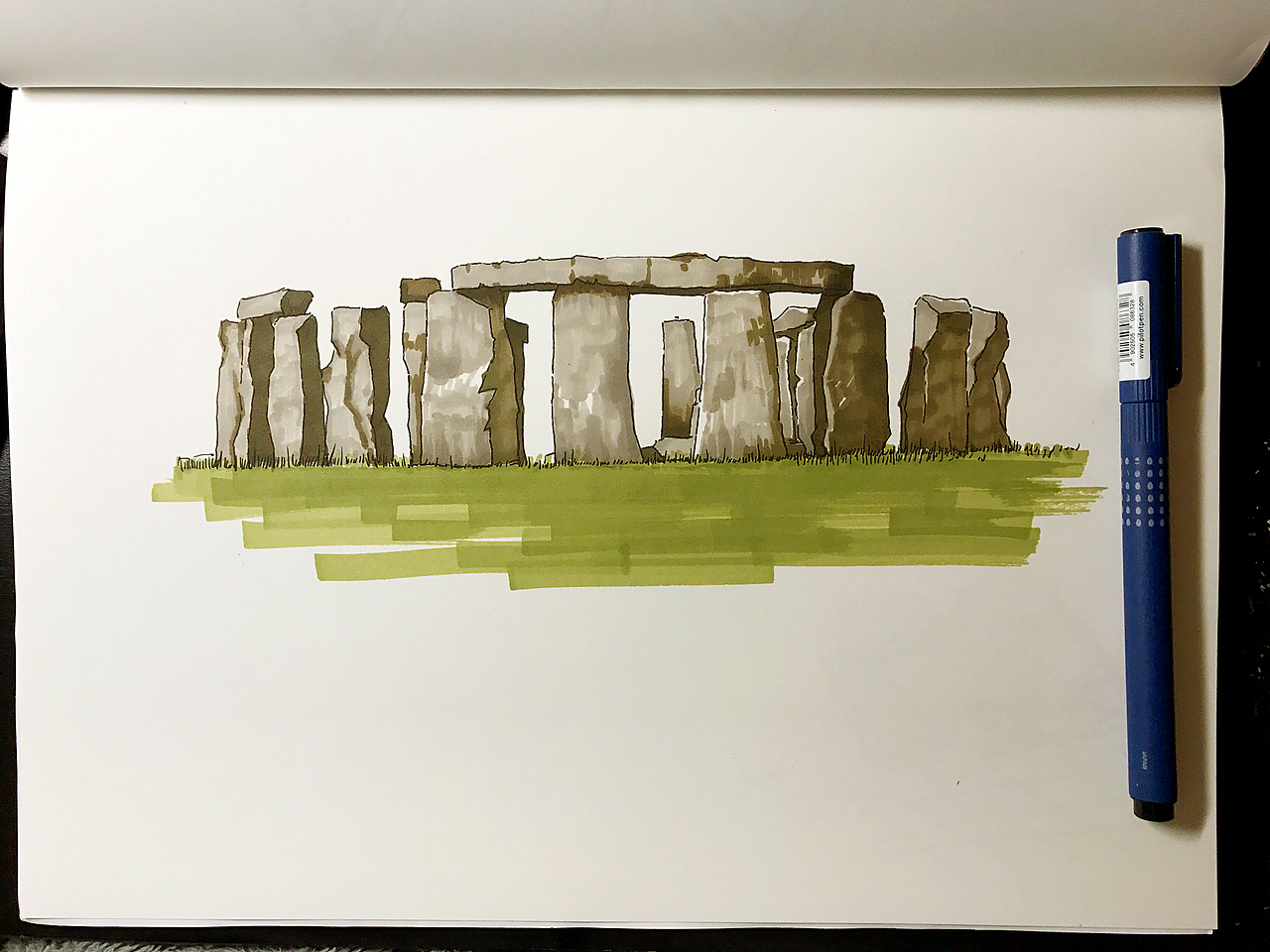 手画一个巨石阵