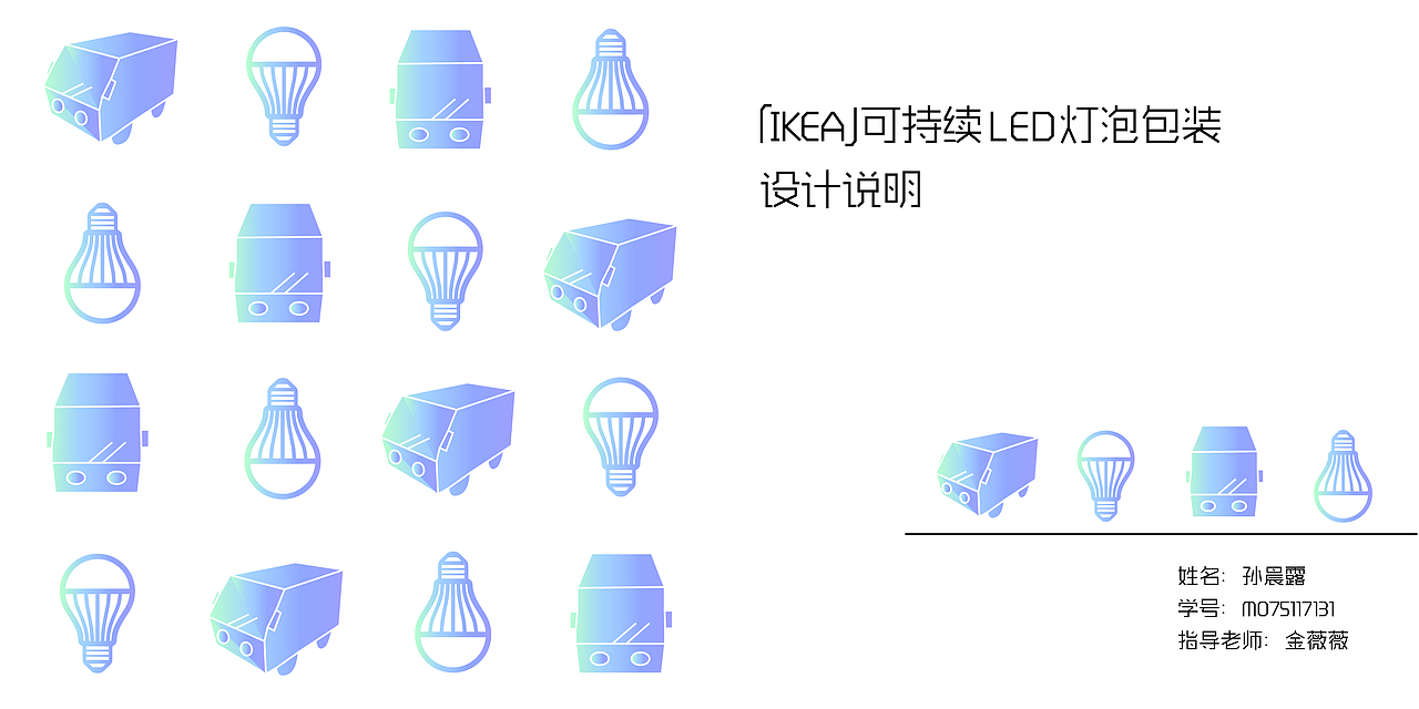IKEA可持续LED灯泡包装设计
