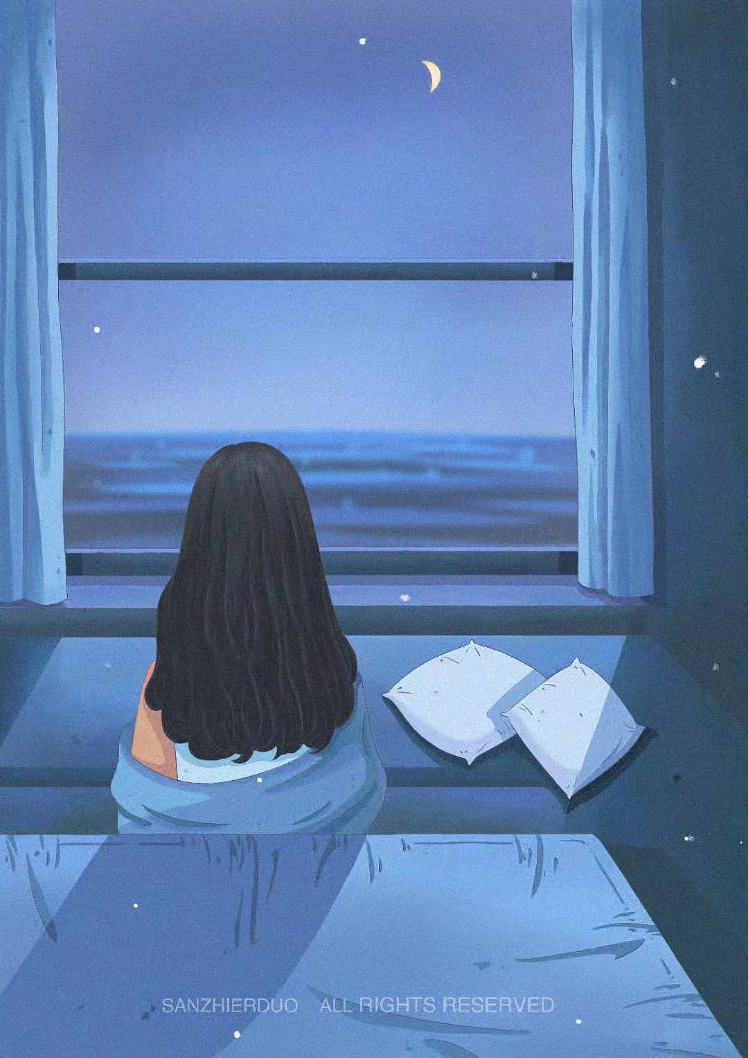 原创插画|多少个辗转难眠的夜晚（图ZMjUzMjgzMjYw） - 商业插画 - 站酷设计师三只耳朵Ears原创素材 - 站酷ZCOOL