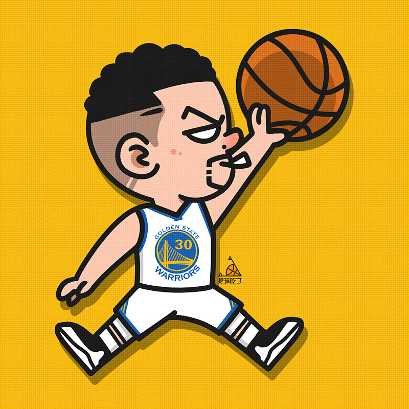 几张NBA球员漫画（图ZOTk4MzY5NTY=） - 创作习作 - 站酷设计师吃球原创素材 - 站酷ZCOOL