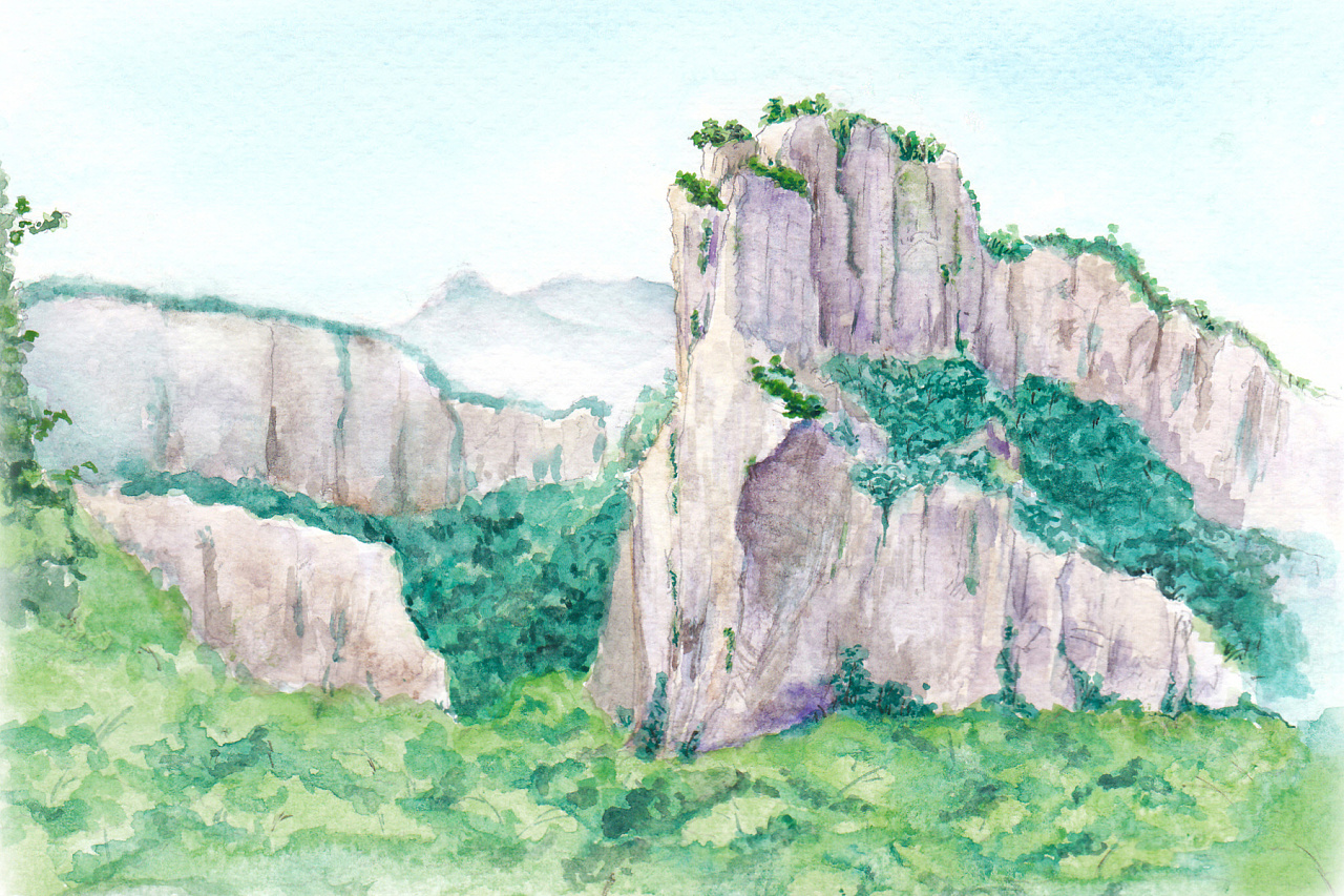 温州南雁荡山风景区画图片