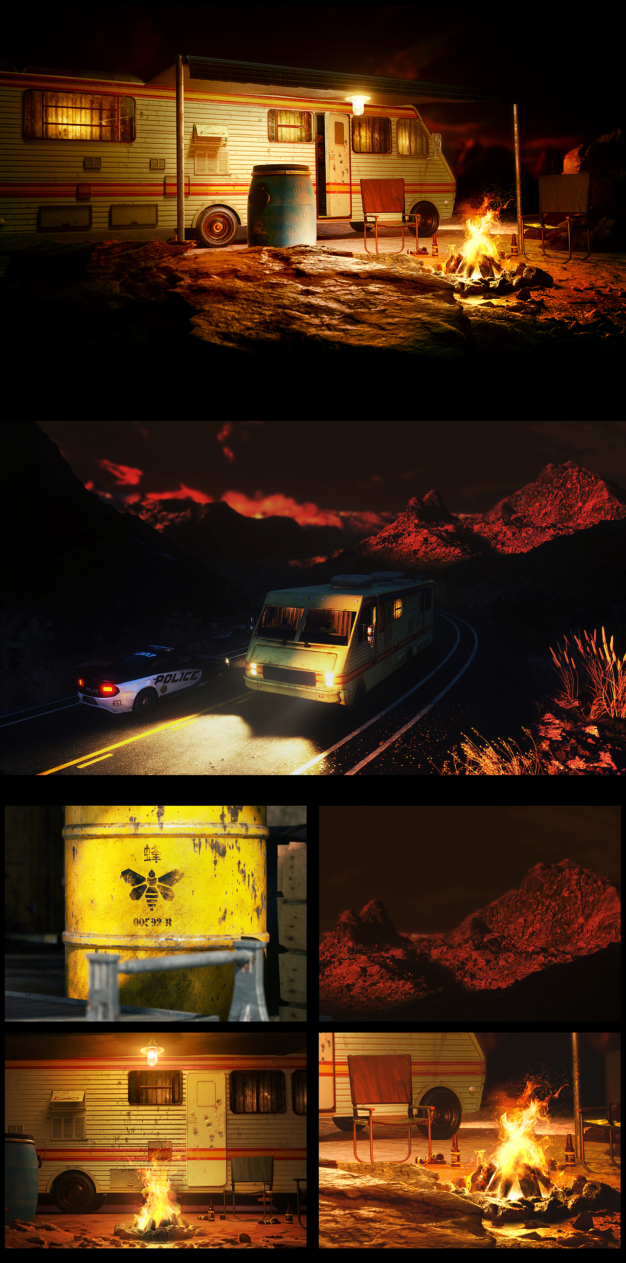 Breaking Bad《绝命毒师》风格图