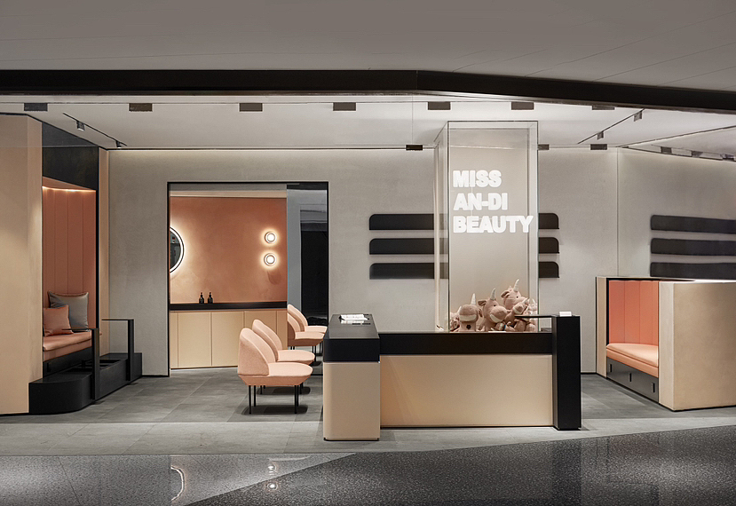 甜酷风美甲店设计🍑不妨碍高客流高坪效（图ZMzQ2MzMyMjQ0） - 商业空间设计 - 站酷设计师以识空间设计原创素材 - 站酷ZCOOL