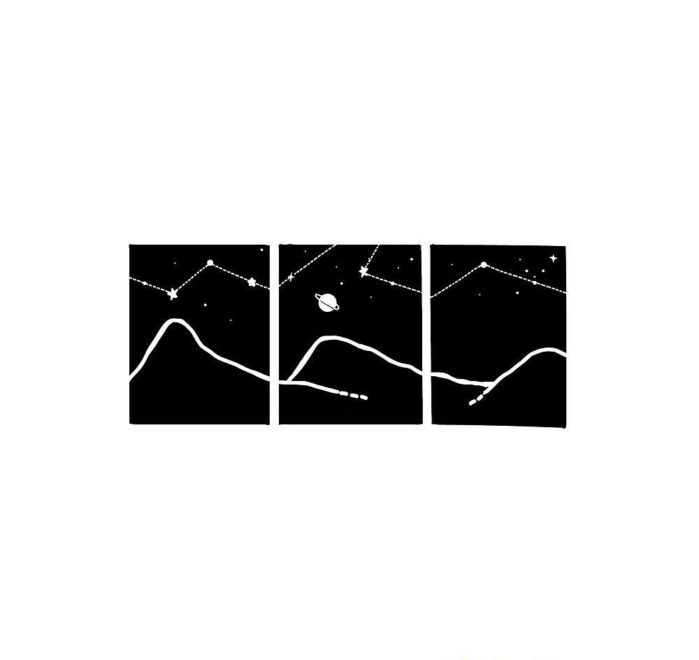 星空（图ZMjAzMTA5NzA4） - 新锐潮流插画 - 站酷设计师妮纸同学原创素材 - 站酷ZCOOL