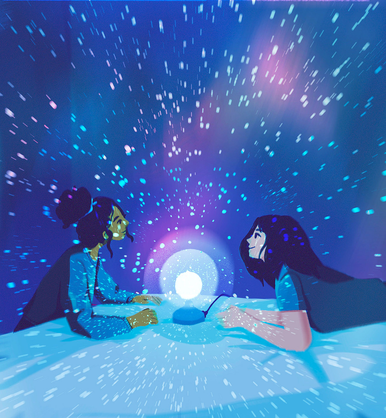 夜景插画（图ZMjkzMzI5MjIw） - 商业插画 - 站酷设计师弥青藤原创素材 - 站酷ZCOOL