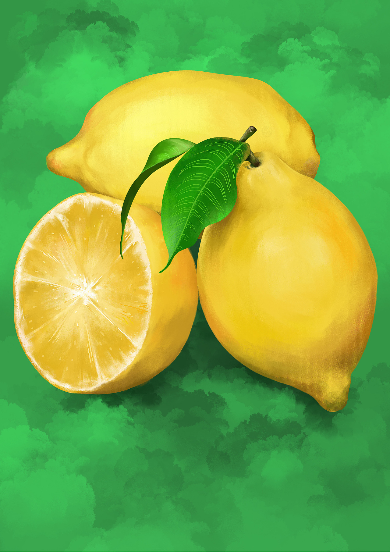 手绘柠檬|插画|创作习作|慌又哟 - 原创作品 - 站酷 (ZCOOL)
