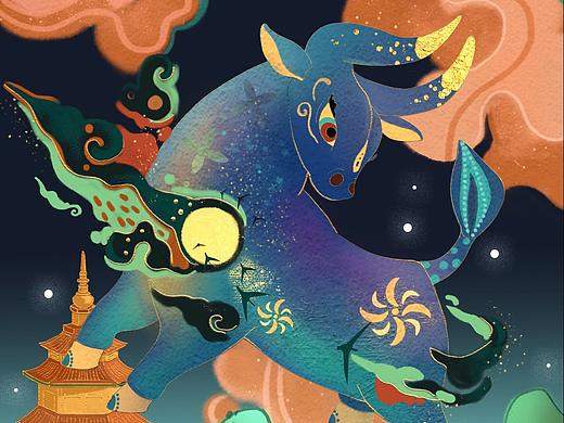 牛年 新年插画