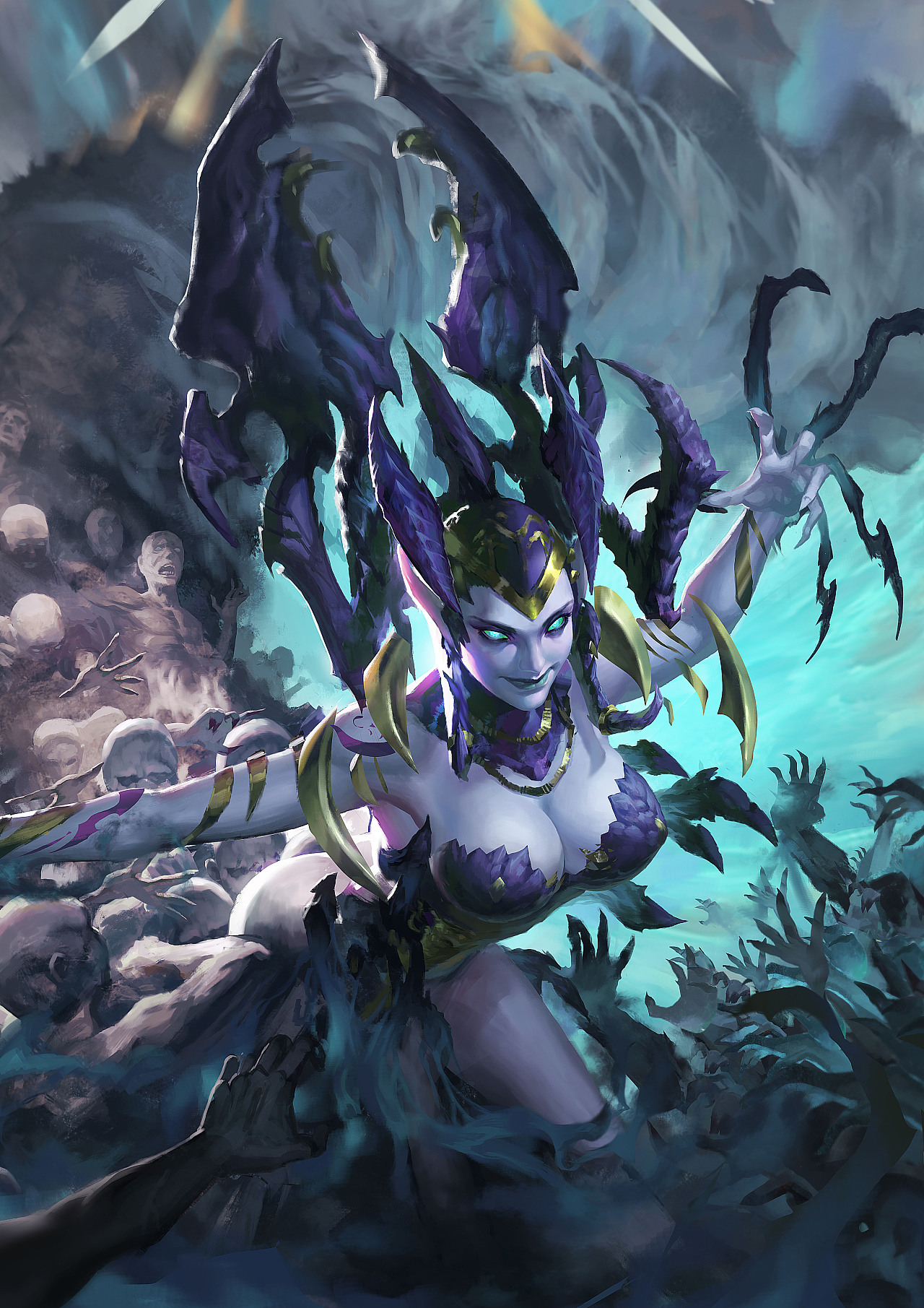 混沌女妖（图ZMTk4MjA2NDk2） - 创作习作 - 站酷设计师spawn478478原创素材 - 站酷ZCOOL