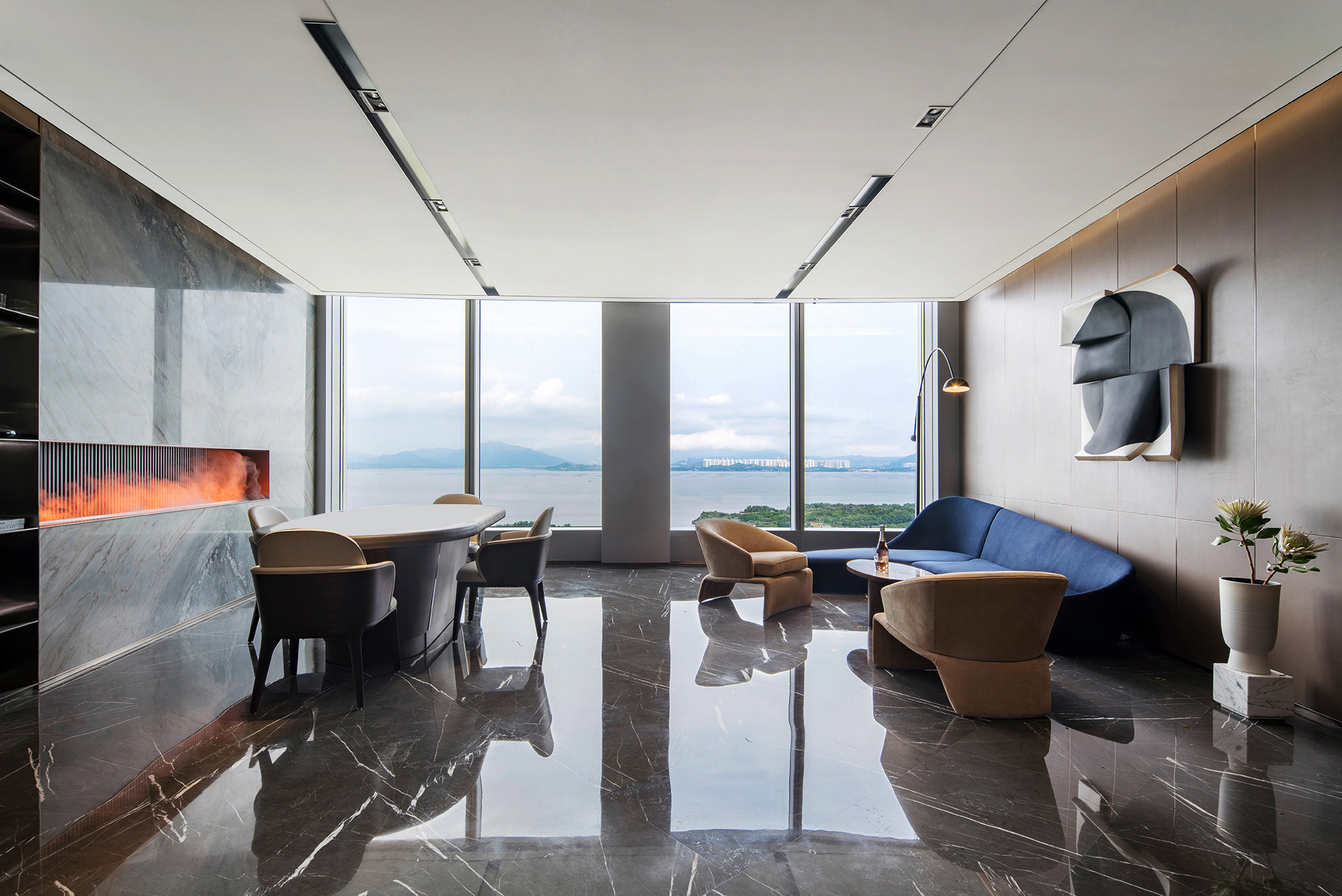 600㎡一线海景社交型办公会所除了工作还可以看海