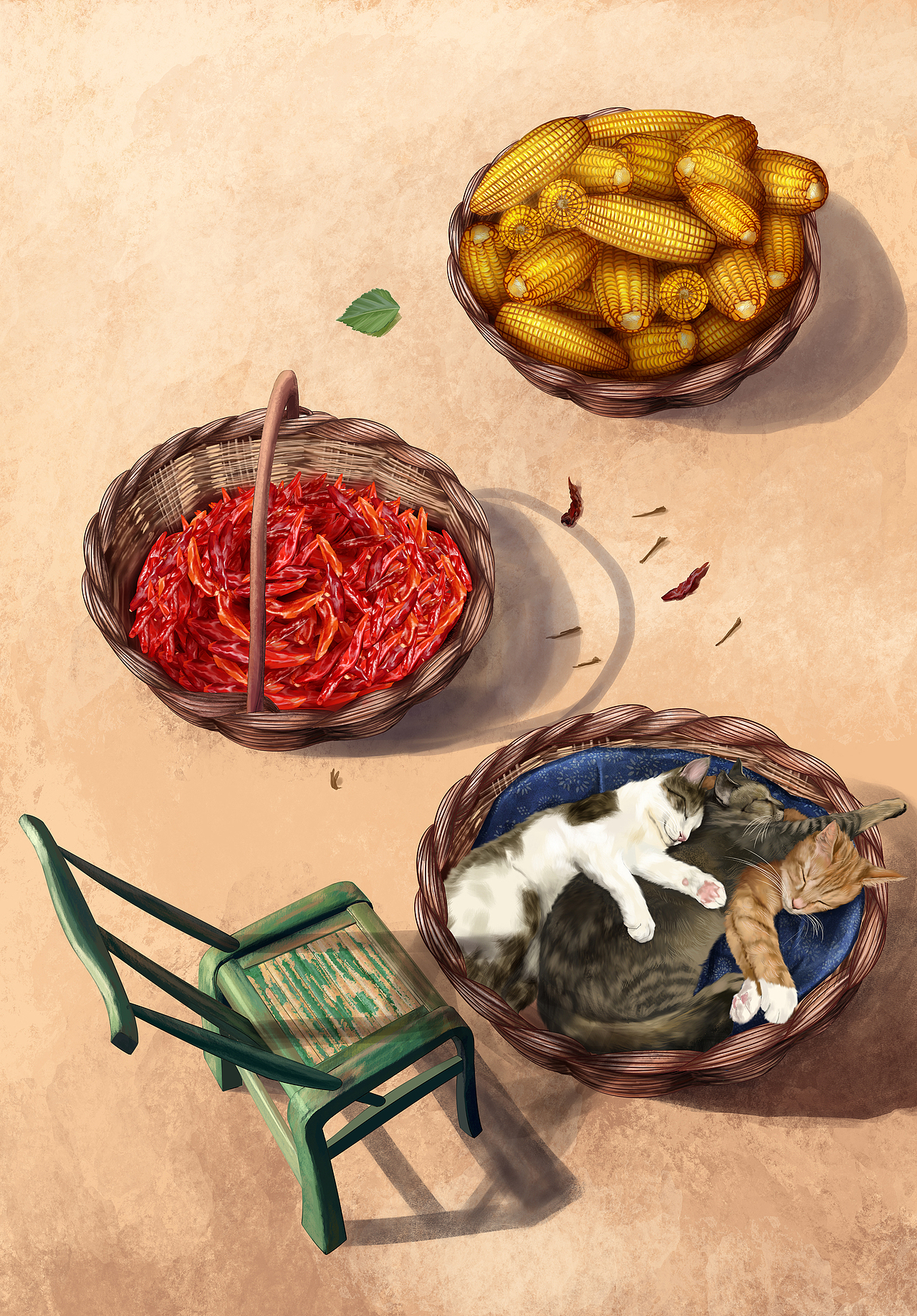 节气插画（图ZMjcyMTA1MTQ0） - 商业插画 - 站酷设计师视觉总参labv原创素材 - 站酷ZCOOL