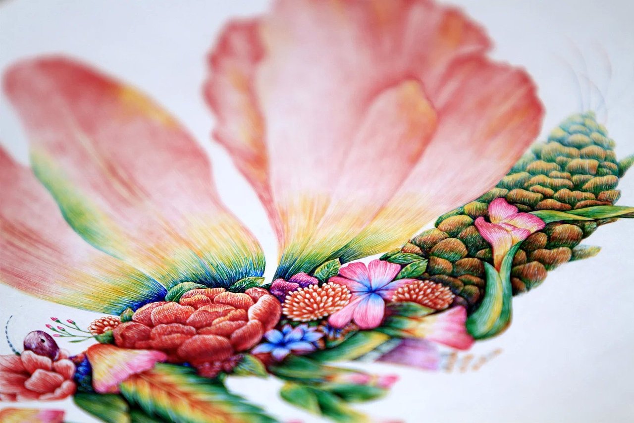 舒展《昆虫记—魔花螳螂》（图ZNDIyNzIzNzI=） - 商业插画 - 站酷设计师舒展原创素材 - 站酷ZCOOL