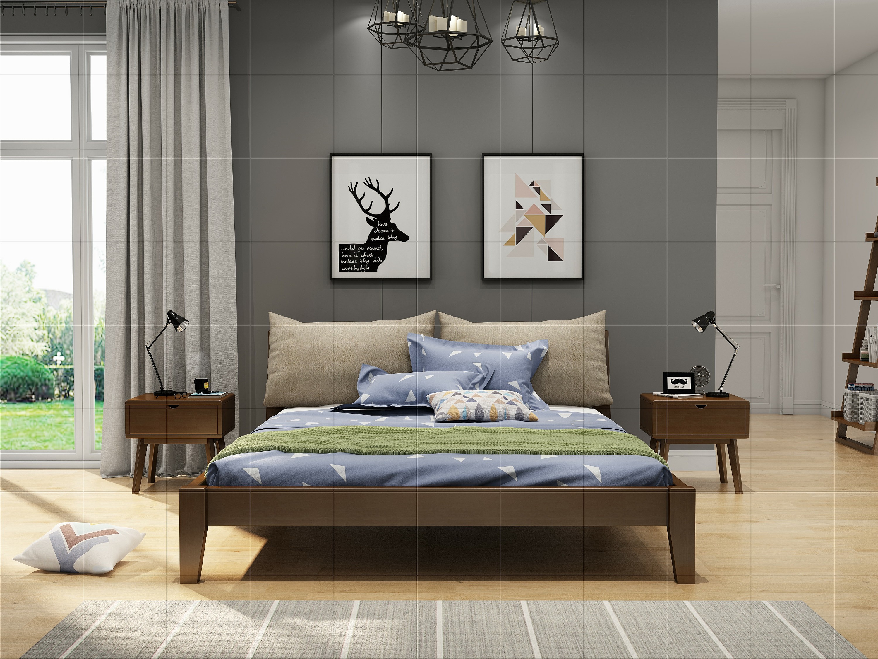 北欧实木系列之实木床