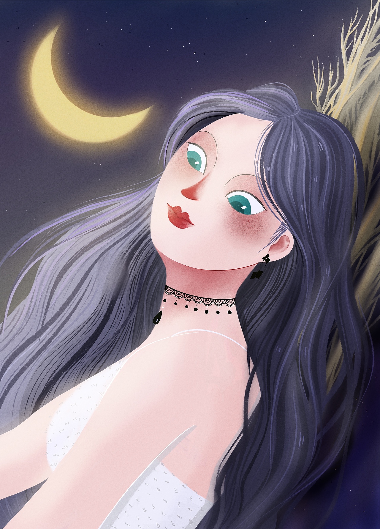 蓝眼睛少女（图ZMTczNzk5MDEy） - 创作习作 - 站酷设计师大米MOMO原创素材 - 站酷ZCOOL