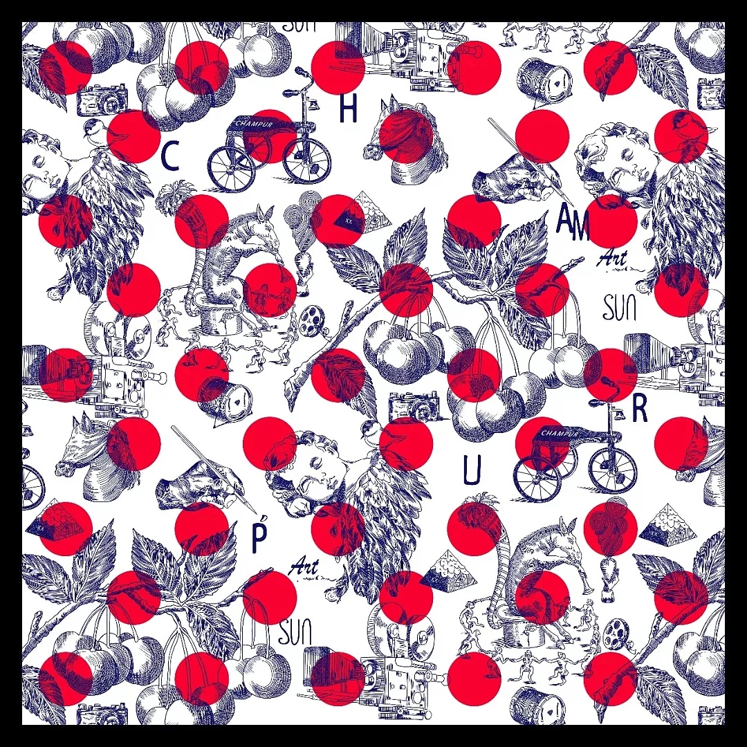 创世纪【 丝巾插画设计】