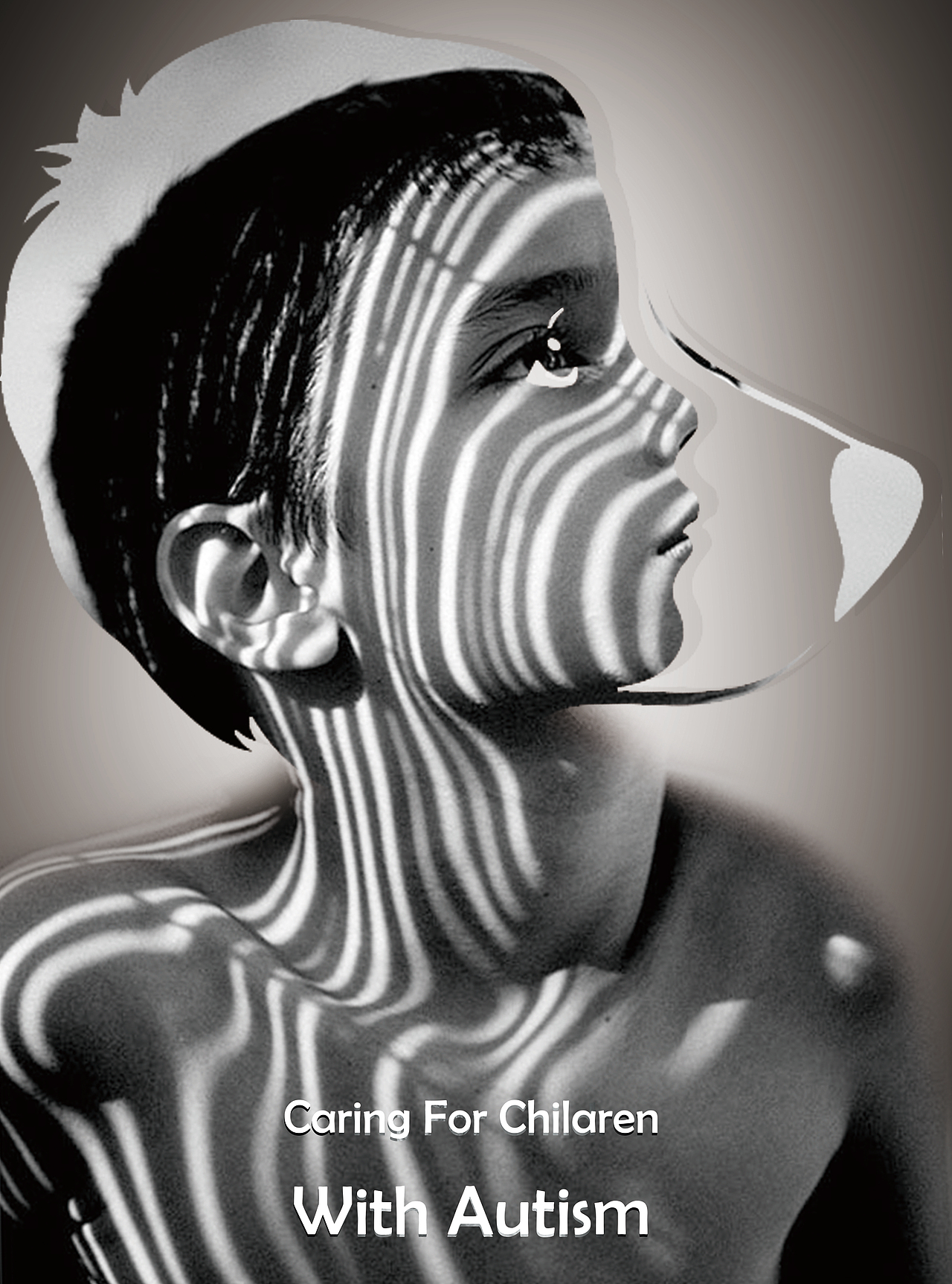 自闭症儿童像生活在囚笼里一样禁锢起自己的内心,捂起了耳朵,遮住了