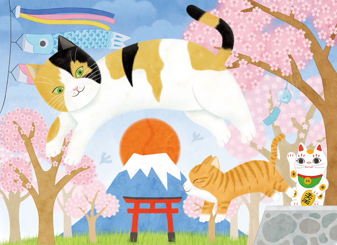 世界插图-日本②|插画|儿童插画|西红柿山药 - 原创作品 - 站酷