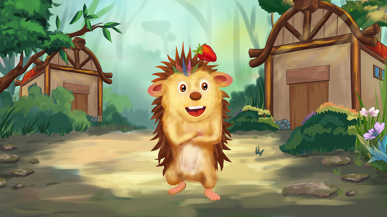 【源文件】手绘儿童教育蚂蚁大力士动画 