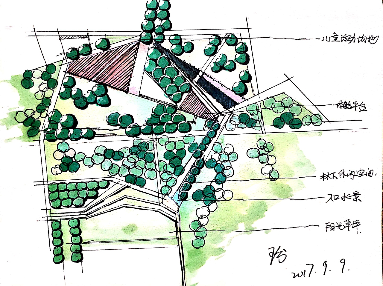 【景观抄绘】平面图+节点图