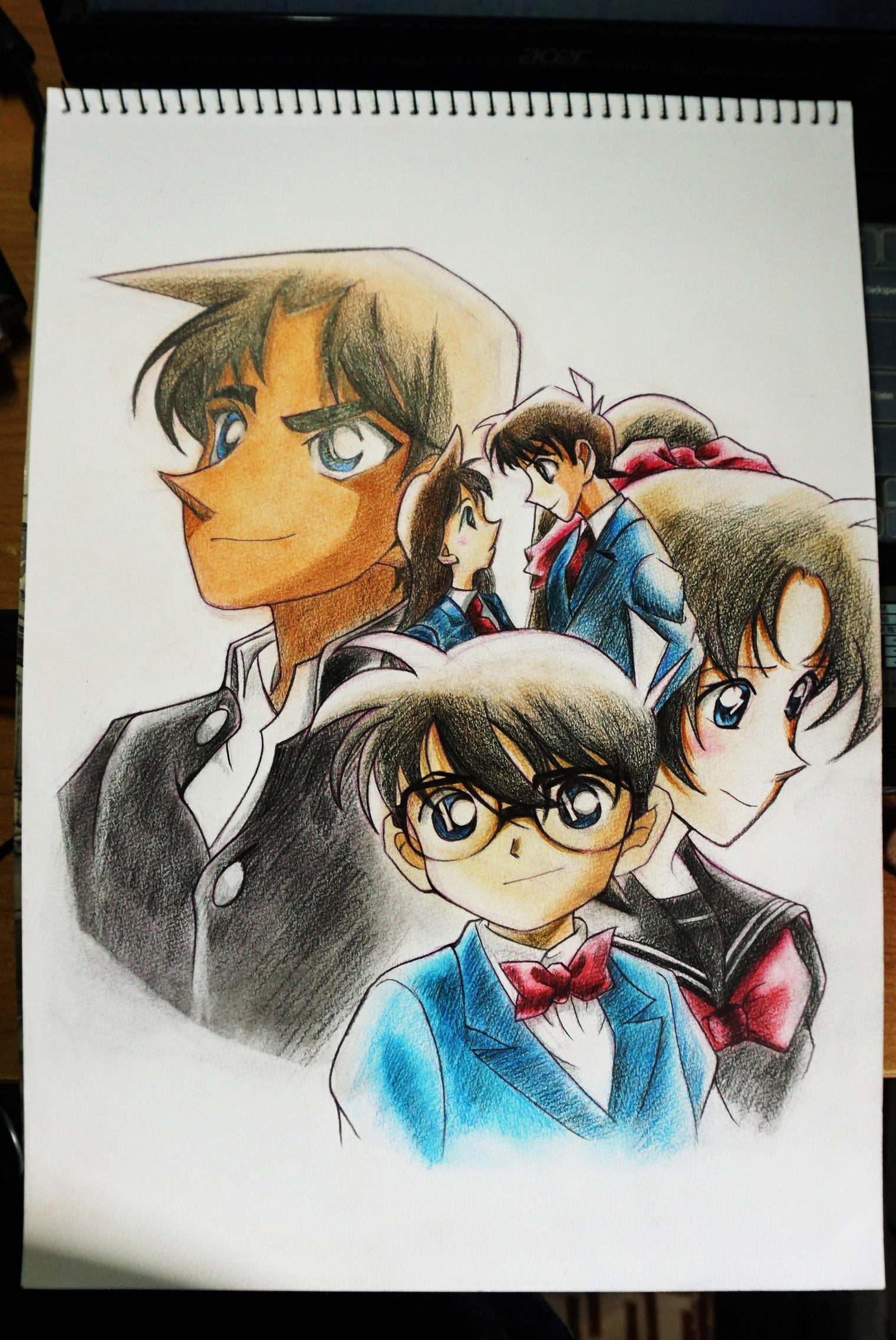 柯南2003剧场版手绘海报临摹