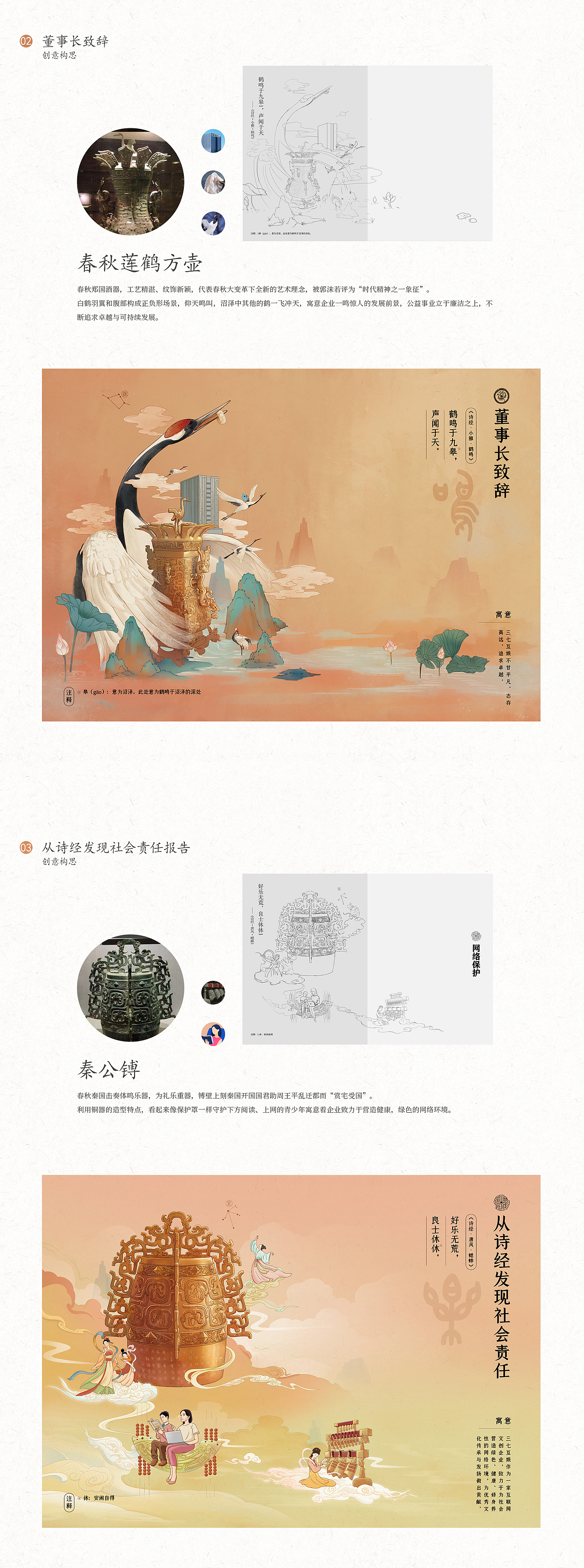 国风系列 | 社会责任报告 | 项目复盘（图ZMjYwNzYxNDYw） - 商业插画 - 站酷设计师37NOT原创素材 - 站酷ZCOOL