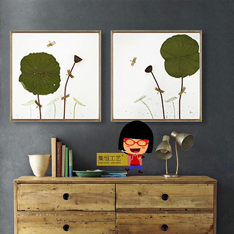 实物画；装饰画、效果图、国画、大堂挂画、饰品、摆件、软装配画、室内设计、整体软装、圆框（图ZNjg2ODEyMDQ=） - 工艺品设计 - 站酷设计师集恒工艺实物画原创素材 - 站酷ZCOOL