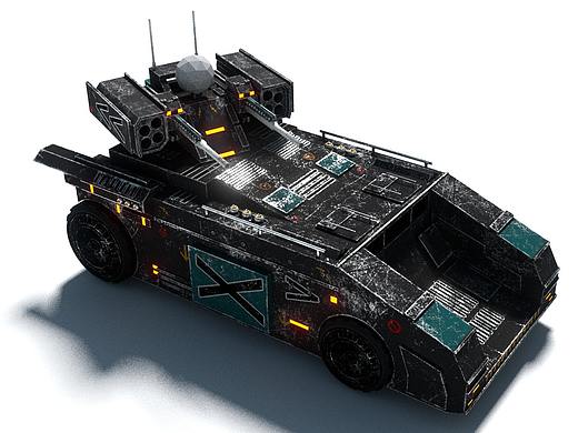 科幻装甲车——巨鳄载具