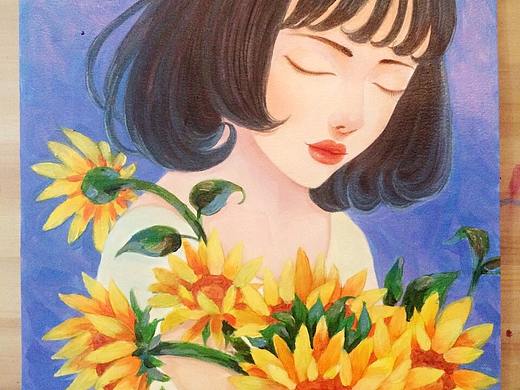 丙烯畫第七幅（個(gè)人主頁-ZMjU3MzUxMjA=） - 藝術(shù)插畫 - 站酷設(shè)計(jì)師尤砂乞原創(chuàng)素材 - 站酷ZCOOL