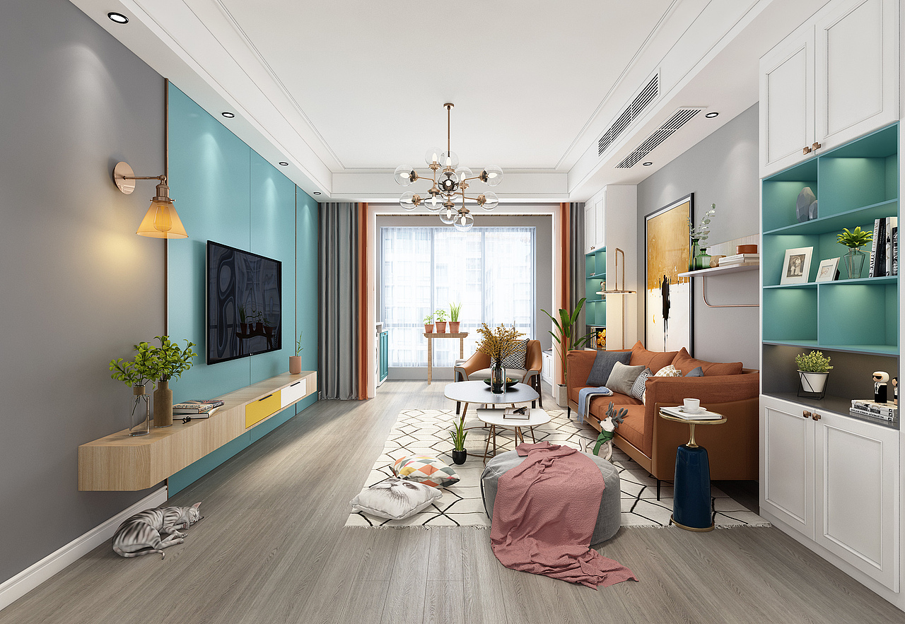 混搭風(fēng)格客餐廳（圖ZMjMyNDM4NDA0） - 家裝設(shè)計(jì) - 站酷設(shè)計(jì)師13225818589林瀟原創(chuàng)素材 - 站酷ZCOOL