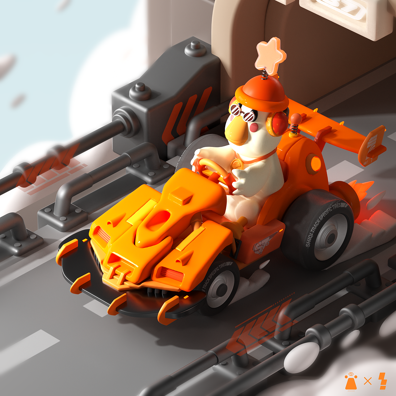 鸭子跑车（图ZMzc1OTc5MTE2） - 动画/影视 - 站酷设计师一激动就放屁原创素材 - 站酷ZCOOL