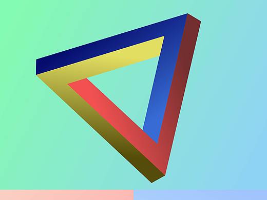 三角折 视觉 图形