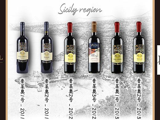 意大利葡萄酒 酒庄系列酒展示
