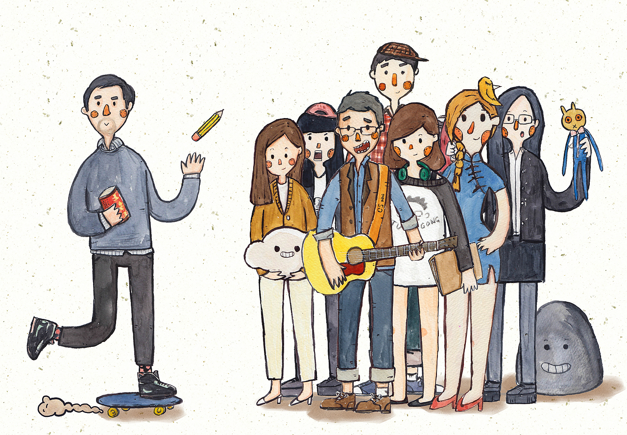 插画组的各位（图ZMjQ4NzEwNjg=） - 商业插画 - 站酷设计师Lukev原创素材 - 站酷ZCOOL