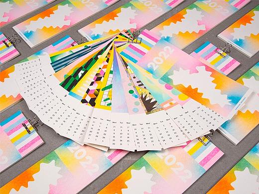 【海平面】Risograph 2022 挂历创意设计