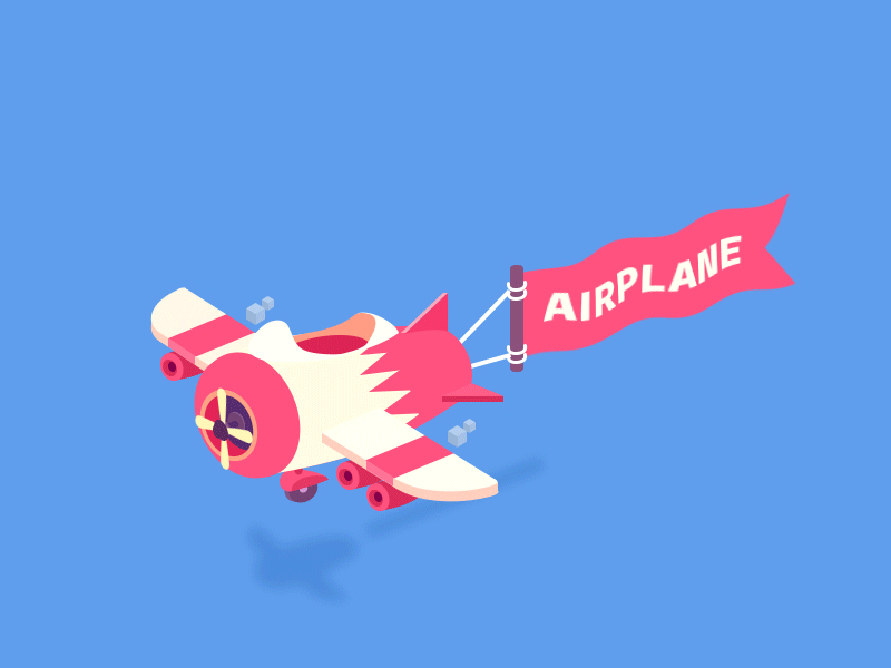houseandairplane25d插画ae动效