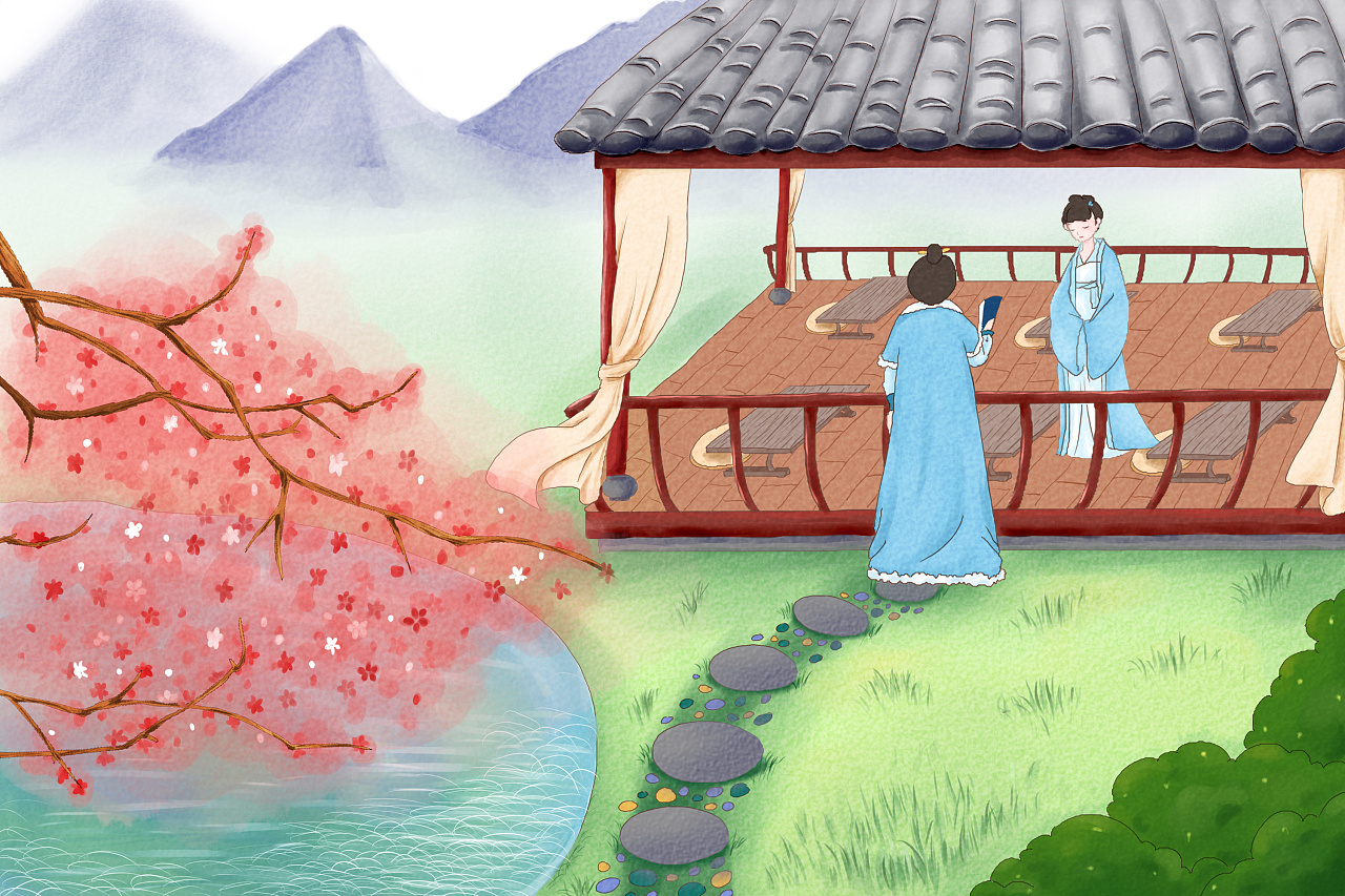 知否知否应是绿肥红瘦插画商业插画ID南山 原创作品 站酷 (ZCOOL)