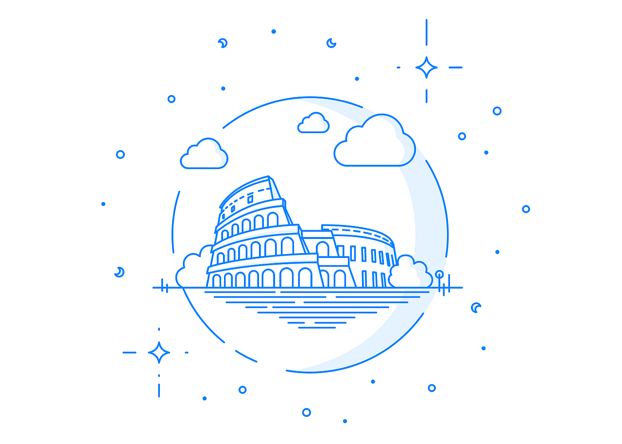 世界名胜古迹(单色简笔画)|平面|图案|飘逸蓝_onepoint_原创作品-站酷