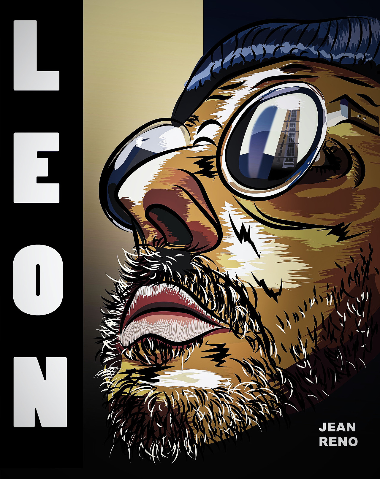 léon 这个杀手不太冷 | 插画海报