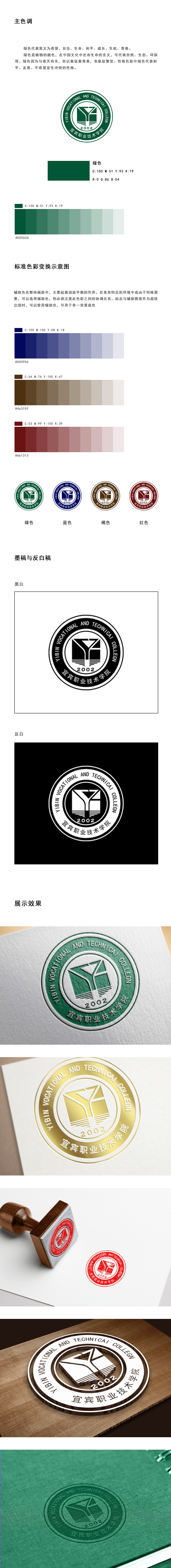 校徽设计——宜宾职业技术学院