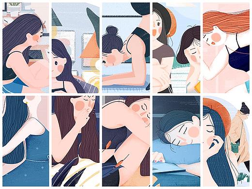 《 嗨，你好吗！》小情绪系列插画！ 