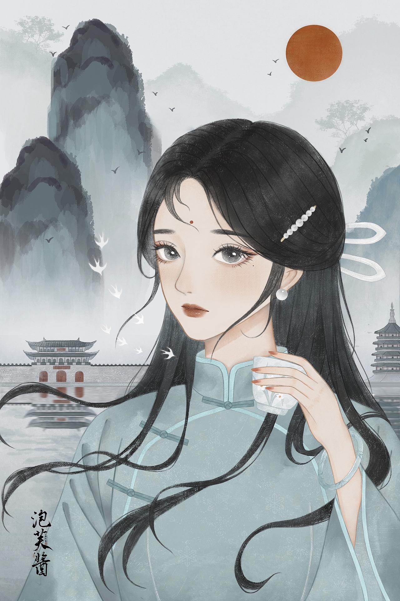 青山绿水下江南