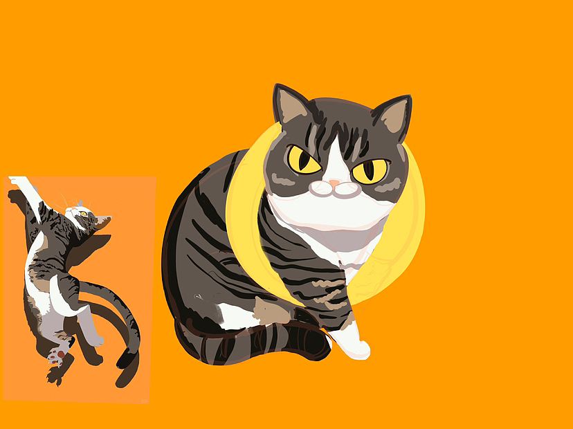 猫咪插画练习